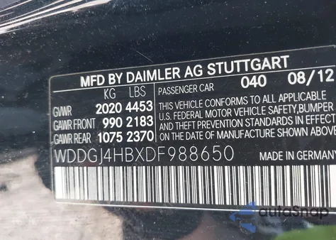 2013 Mercedes-Benz C 250 z USA, uszkodzony, nr VIN WDDGJ4HBXDF988650